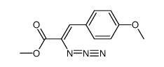 (Z)-2-叠氮基-3-(4-甲氧基苯基)丙烯酸甲酯 结构式