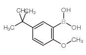 5-叔丁基-2-甲氧基苯硼酸 结构式