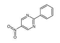 5-硝基-2-苯基嘧啶 结构式