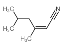 (Z)-3,5-dimethylhex-2-enenitrile 结构式