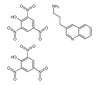 3-Quinolinepropanamine, compd. with 2,4,6-trinitrophenol (1:2) 结构式