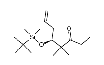 (5S)-5-(叔丁基二甲基硅氧基)-4,4-二甲基辛-7-烯-3-酮 结构式