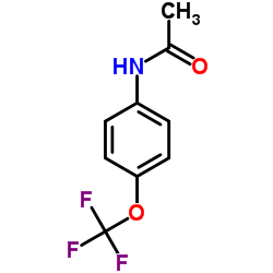 4-三氟甲氧基乙酰苯胺 结构式