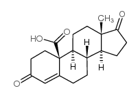 19-羧基雄甾-4-烯-3,17-二酮 结构式