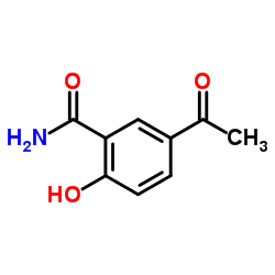 5-乙酰基水杨酰胺 结构式