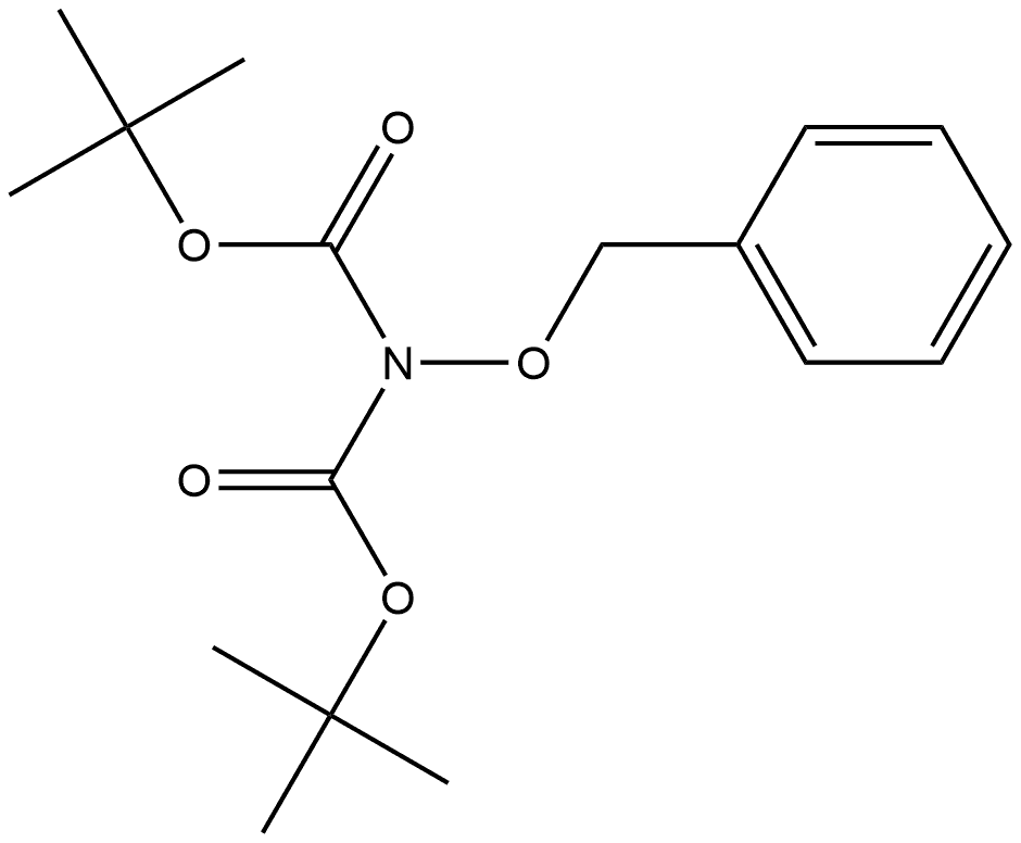 O-苄基-N,N'-二-叔丁氧羰基羟胺 结构式