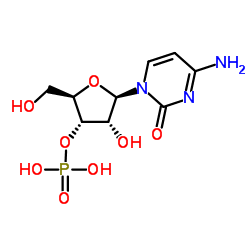 胞啶3'-单磷酸 结构式