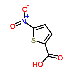5-硝基噻吩-2-甲酸 结构式