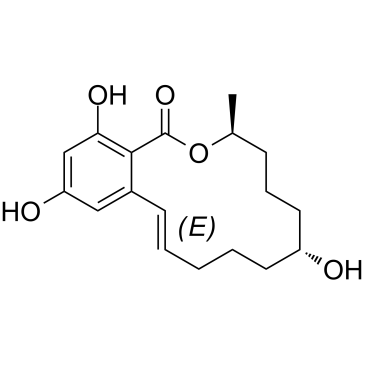 α-玉米赤霉烯醇 结构式
