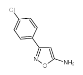 5-氨基-3-(4-氯苯基)异噁唑 结构式
