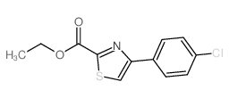 4-(4-氯苯基)噻唑-2-甲酸乙酯 结构式