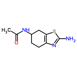 6-乙酰胺基-2-氨基-4,5,6,7-四氢苯并噻唑 结构式