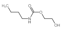 N-丁基氨基甲酸-2-羟乙基酯 结构式