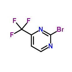 2-溴-4-三氟甲基嘧啶 结构式