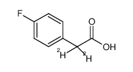 4-氟苯基乙酸-2,2-d2 酸 结构式