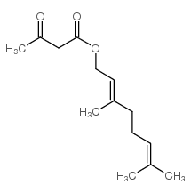 乙酰乙酸香叶酯 结构式