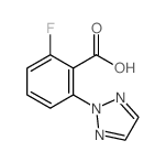 2-氟-6-(2H-1,2,3-三唑-2-基)苯甲酸 结构式