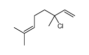 3-氯-3,7-二甲基辛-1,6-二烯 结构式
