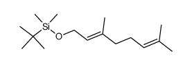 Silane, (1,1-dimethylethyl)[[(2E)-3,7-dimethyl-2,6-octadien-1-yl]oxy]dimethyl- 结构式