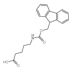 Fmoc-5-氨基戊酸 结构式