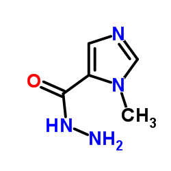 1-甲基-1H-咪唑-5-甲酰肼 结构式