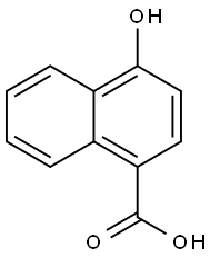 4-羟基-1-萘甲酸 结构式