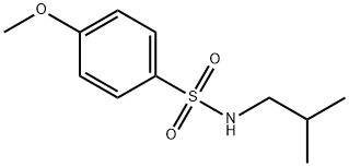 N-异丁基-4-甲氧基苯磺酰胺 结构式