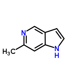 6-甲基-1H-吡咯并[3,2-c]吡啶 结构式