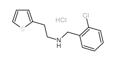 N-(2-氯苄基)-2-(2-噻吩基)乙胺盐酸盐 结构式