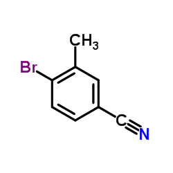 4-溴-3-甲基苯甲腈 结构式