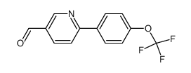 6-[4-(三氟甲氧基)苯基]-3-吡啶甲醛 结构式