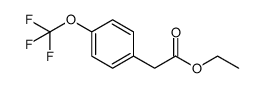 4-三氟甲氧基苯乙酸乙酯 结构式