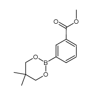 3-甲氧羰基苯硼酸新戊二醇酯 结构式