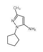 2-环戊基-5-甲基-2H-吡唑-3-胺 结构式