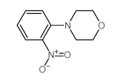 4-(2-硝基苯基)吗啉 结构式