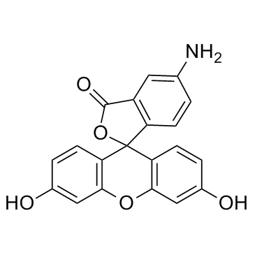 5-氨基荧光素 结构式