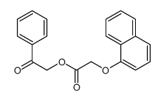2-(1-萘氧基)乙酸-2-氧代-2-苯乙酯 结构式