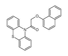 2-(1-萘氧基)-1-(10H-吩噻嗪-10-基)乙酮 结构式