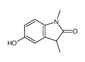 1,3-二甲基-5-羟基吲哚啉-2-酮 结构式
