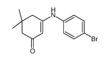 3-(4-溴苯胺基)-5,5-二甲基环己-2-烯-1-酮 结构式