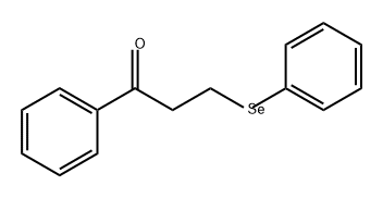 1-苯基-3-(苯基硒基)-1-丙酮 结构式