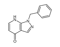 1-苄基-4,7-二氢-4-氧代吡唑并[3,4-b]吡啶 结构式