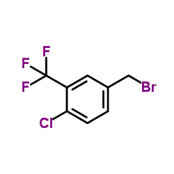 4-氯-3-三氟甲基溴苄 结构式
