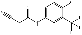 N-(4-氯-3-(三氟甲基)苯基)-2-氰基乙酰胺 结构式