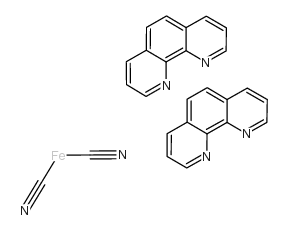 二(氰基)二(1,10-菲咯啉)-铁 结构式