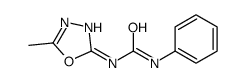 1-(5-甲基-1,3,4-恶二唑-2-基)-3-苯基脲 结构式