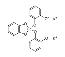 三(1,2-苯二醇酸根-O,O')锗酸二钾 结构式