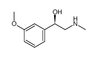 (αR)-3-甲氧基-α-[(甲氨基)甲基]苯甲醇 结构式