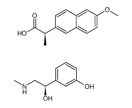 (R)-去氧肾上腺素-(R)-萘普生 结构式