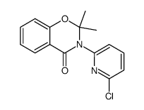 3-(6-氯吡啶-2-基)-2,2-二甲基-2,3-二氢-4H-苯并[e][1,3]恶嗪-4-酮 结构式